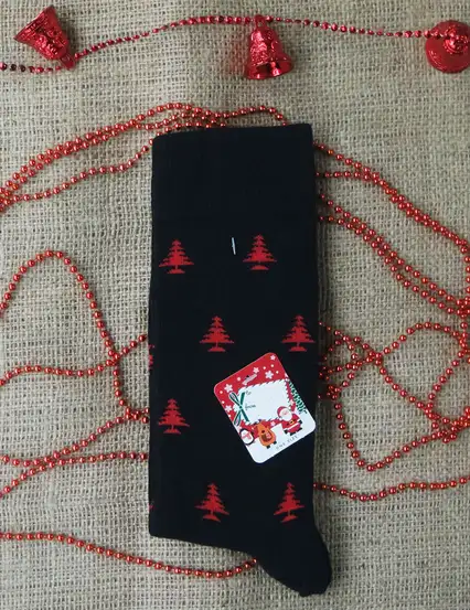 Yeni Yıl Çam Ağacı Erkek Çorap