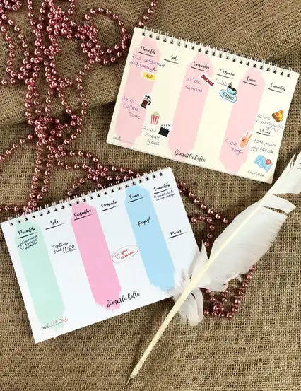 Haftalık Planlayıcı Defter - Bi Mutlu Hafta