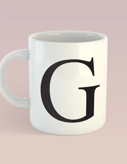 G HARFİ KUPA MUG