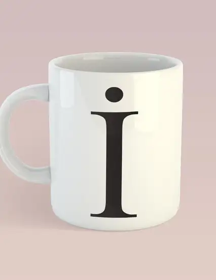 İ HARFİ KUPA MUG