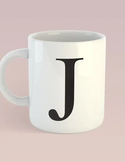 J HARFİ KUPA MUG