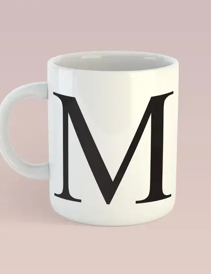 M HARFİ KUPA MUG