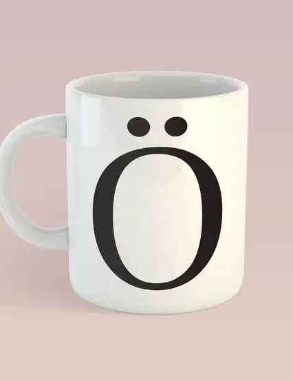 Ö HARFİ KUPA MUG