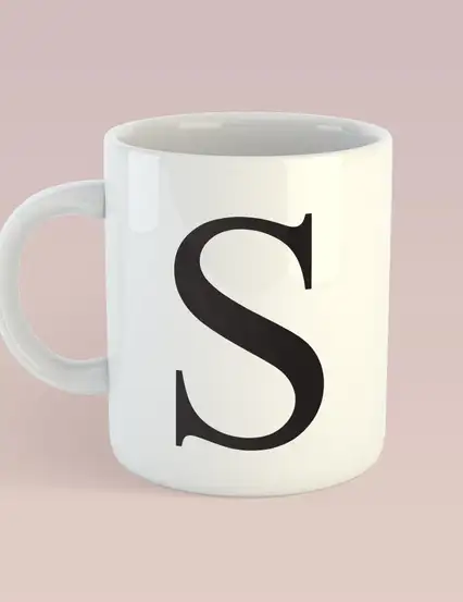 S HARFİ KUPA MUG