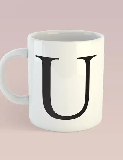 U HARFİ KUPA MUG