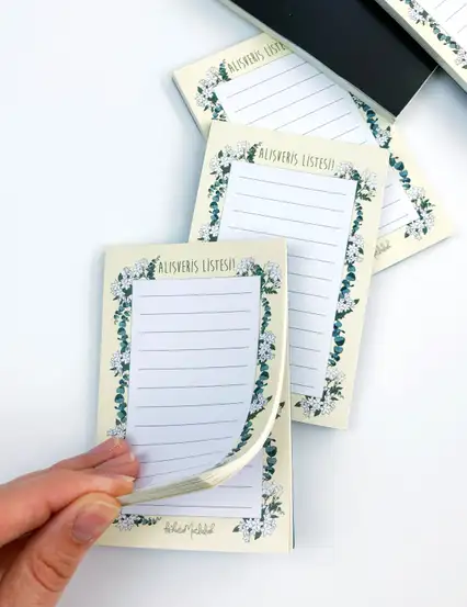 Magnetli Yasemin Alışveriş Listesi Defter