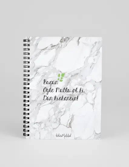 N057 A5 Tasarım Spiralli Defter - Dün Kıskansın