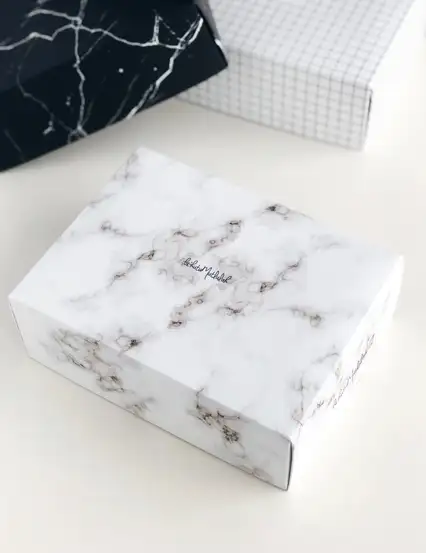 Beyaz Mermer Hediye Kutusu ( Sadece Kutu )
