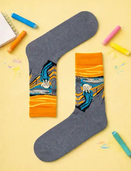 Edvard Munch Çığlık Çorap