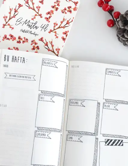 Kokina Haftalık Planlayıcı Defter