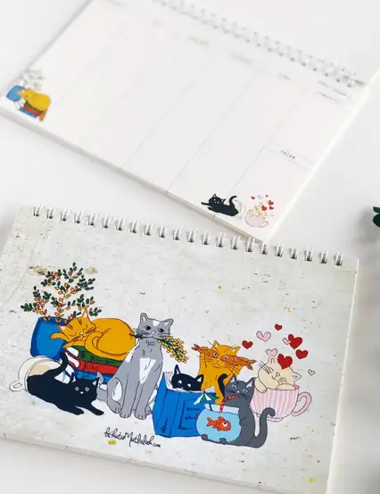 Haftalık Planlayıcı Defter - Kediler