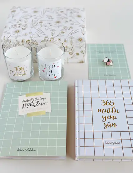 Kutlama Zamanı Bianco Mint Aşkı Hediye Kutusu Seti