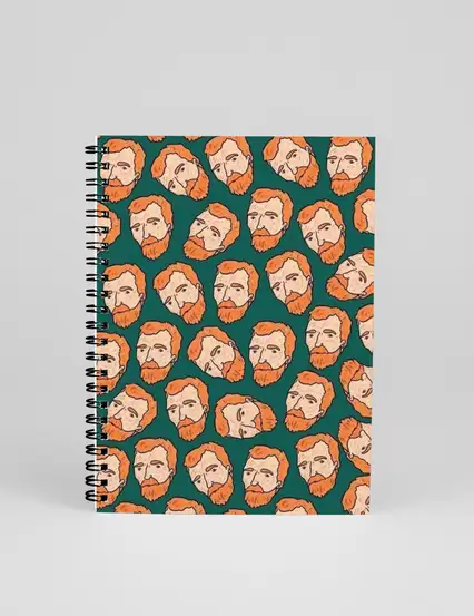 N0102 A5 Tasarım spiralli defter - Van Gogh