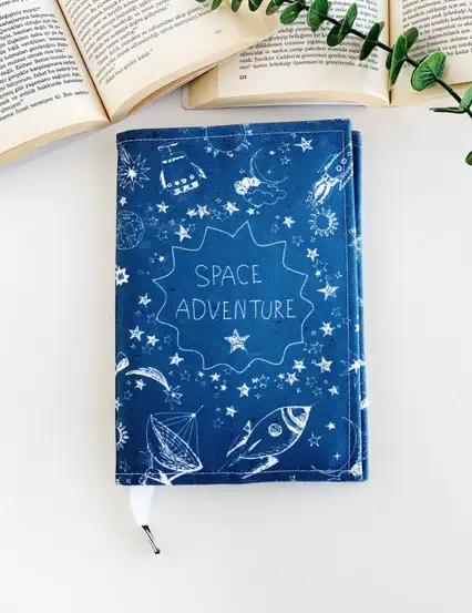 Kitap Kılıfı - Space Adventure Kitap Kılıfı