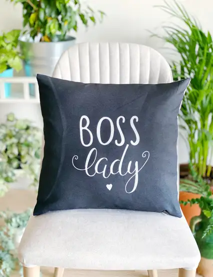 Yastık Kılıfı - Boss Lady Kırlent Kılıfı