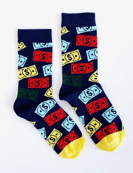 Çorap N103 Dolar serisi - Renkli Banknot Çorap