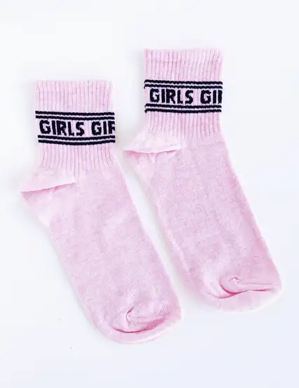 Çorap N140 - GIRLS Pembe Soket Çorap