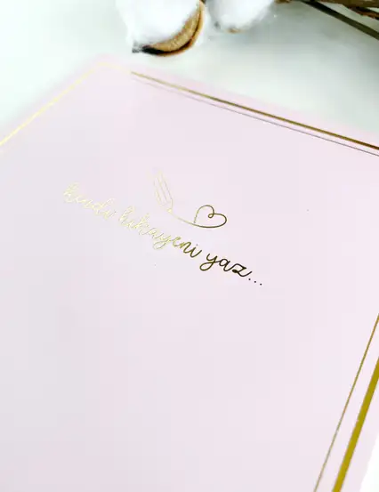 Bullet Journal Noktalı Defter Serisi - Pembe Pastel Defter