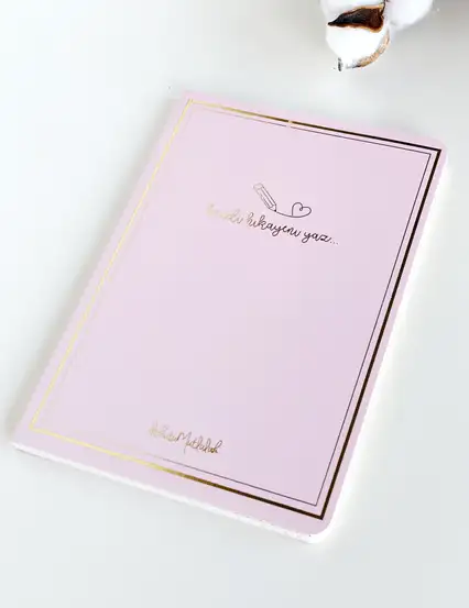 Bullet Journal Noktalı Defter Serisi - Pembe Pastel Defter