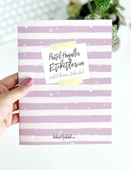 Pastel Hayaller Lila Etiket Kitabı - Girl Boss Sticker Book
