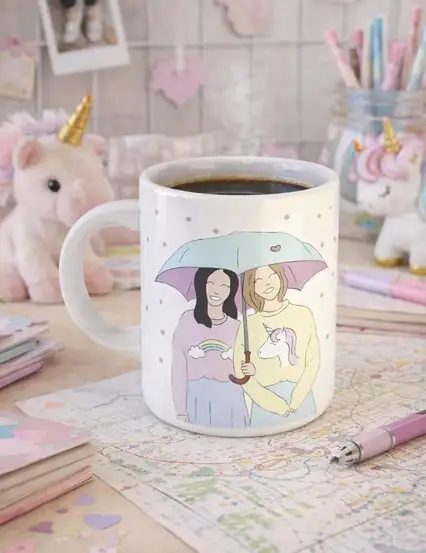 İyi Ki Varsın Pastel Renkler En İyi Arkadaş Kupa