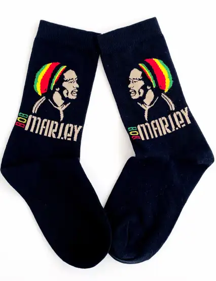 Çorap N342 - Siyah Bob Marley Çorap