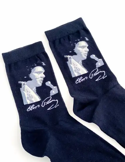 Çorap N343 - Siyah Elvis Presley Çorap