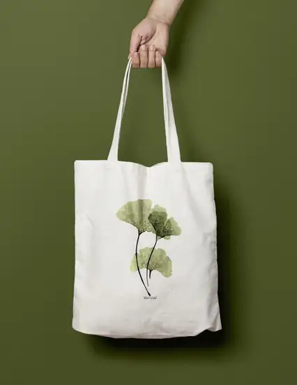 Bez Çanta - Gelincik Çiçeği Bez Çanta