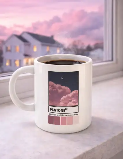 Grafik Tasarımcı Serisi- Pantone Pembe Kupa