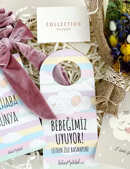 Collection Bikutumutluluk Merhaba Bebek Hamile Hediye Kutusu