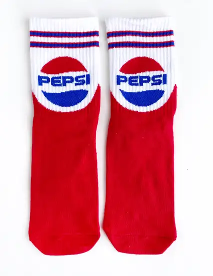 Çorap N449 - Kırmızı Pepsi Çorap