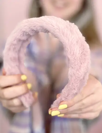 Peluş Pembe Taç Toka