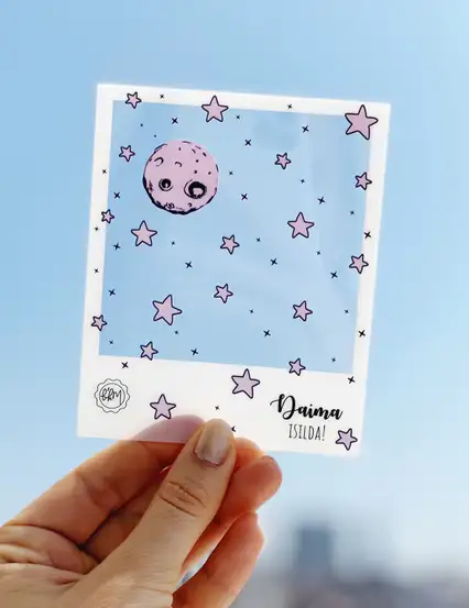 'GÜNEŞ' Şeffaf Polaroid Çerçeve Seti 4lü Mottolu