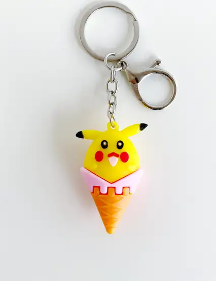 Anahtarlık Çanta Aksesuarı - Dondurma Pikachu Anahtarlık
