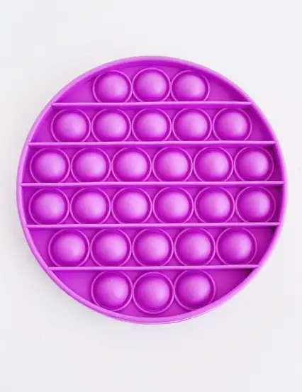 Mor Daire Pop it Push Bubble Stres Atıcı Rahatlatıcı Duyusal Oyuncak
