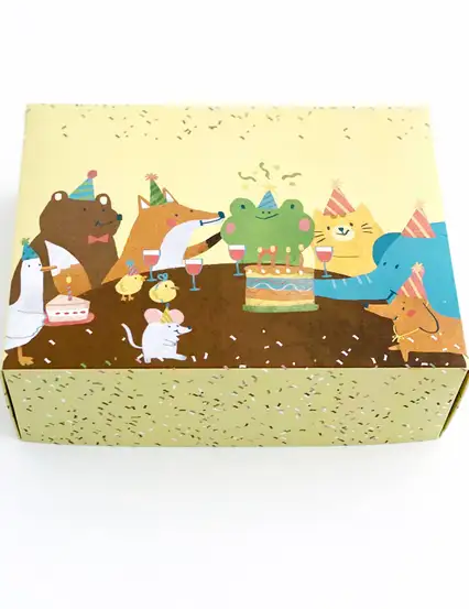 Kurbağa'nın Doğum Günü Partisi Çocuklar İçin Boş Hediye Kutusu ( Sadece Kutu )