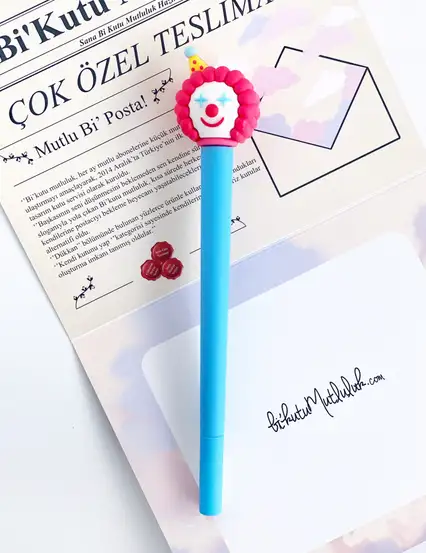 Kırmızı Palyaço Mürekkepli Tükenmez Kalem