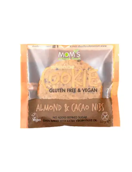Mom's Cookie Vegan ve Glutensiz Almond Cacao Nibs