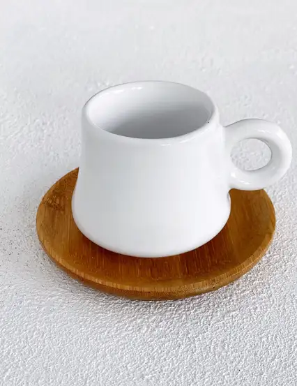 Bambu Porselen Türk Kahvesi Fincanı