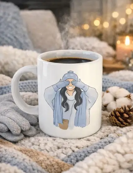 Hello Winter Bikutumutluluk Kızı Kupa