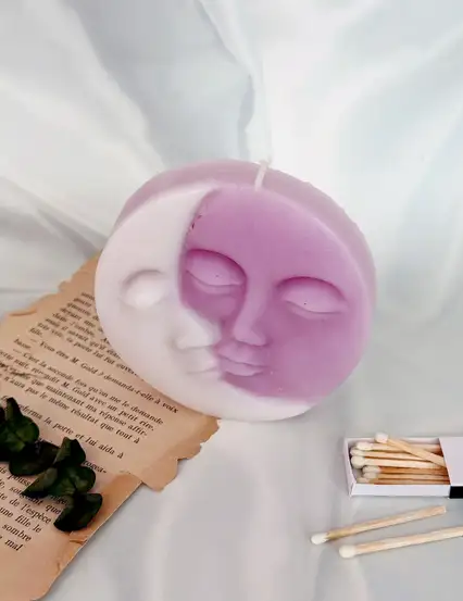 Ay Güneş Lila Mum