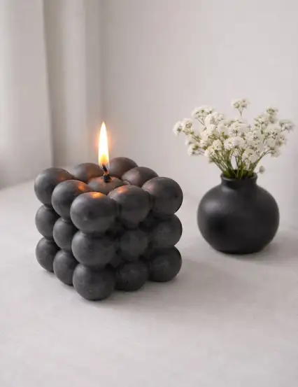 Bubble  Koyu Gri Kokulu Mum