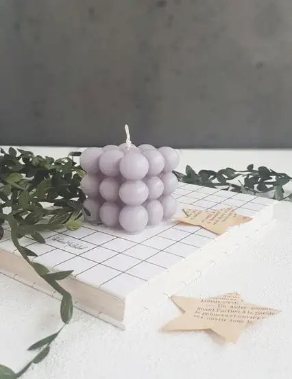 Bubble  Açık Gri Kokulu Mum