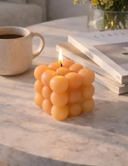 Bubble Sarı Kokulu Mum