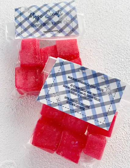 Mavi Etiketli Japon Kiraz Çiçeği Wax Buhurdanlık Tableti (6'lı)