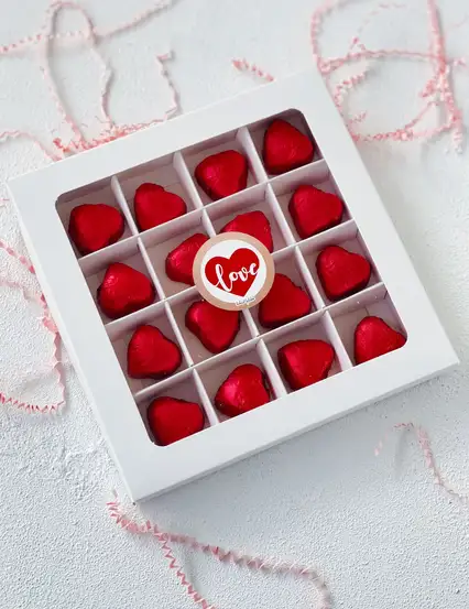 Love Melodi Kristal Çikolata Hediye Kutusu ( Kapaklı )