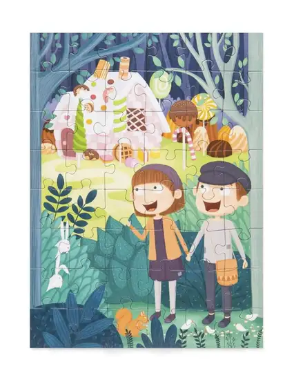 Kidmosfer - Hansel ile Gretel Puzzle (Yapboz) 48 Parça