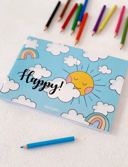 Happy Today - Çocuk Resim Defteri Serisi