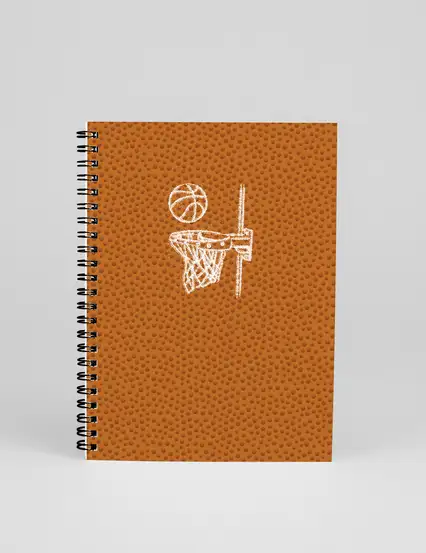 Tasarım Spiralli Defter - Basketbol Smaç