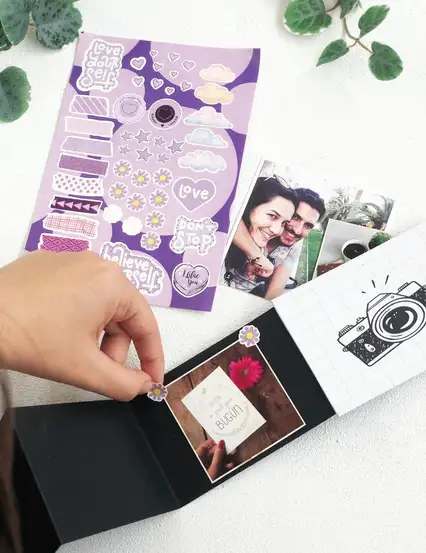 Lila Pastel Yolculuk Sticker Seti
